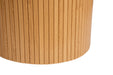 Birlea Axel Round Fluted Dining Table with 4 Chairs Oak