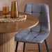 Birlea Axel Round Fluted Dining Table Walnut