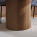 Birlea Axel Round Fluted Dining Table Walnut