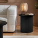 Birlea Axel Fluted Side Table Black