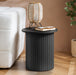Birlea Axel Fluted Side Table Black