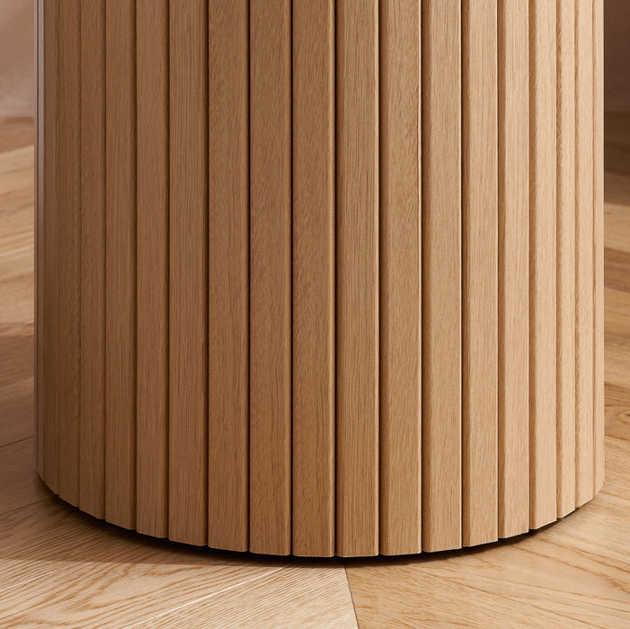 Birlea Axel Fluted Side Table Oak