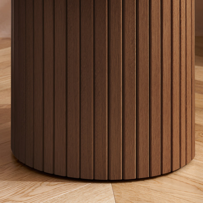Birlea Axel Fluted Side Table Walnut