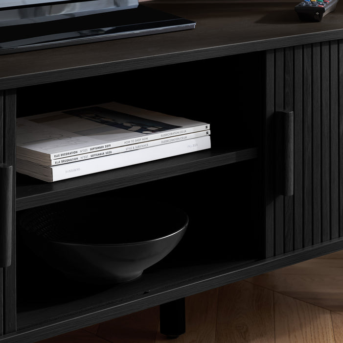Birlea Axel Fluted TV Unit Black
