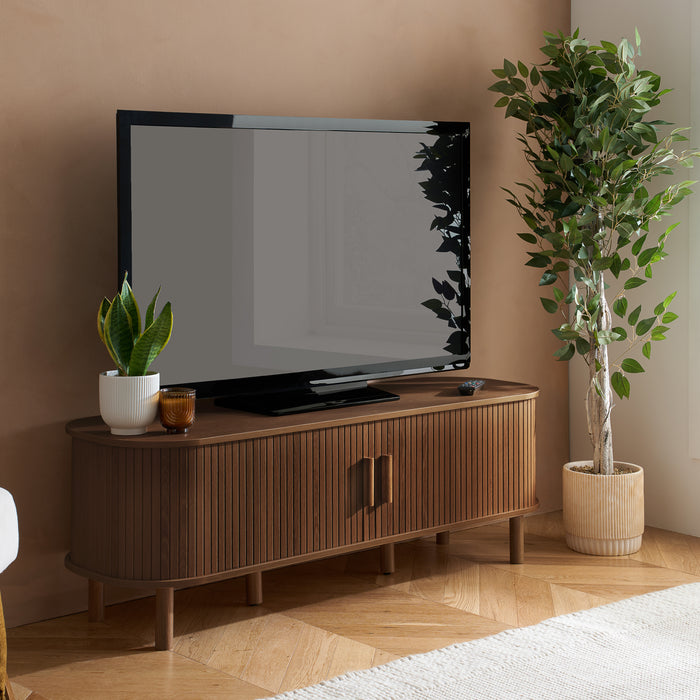 Birlea Axel Fluted TV Unit Walnut