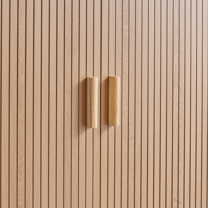 Birlea Axel 2 Door 1 Drawer Fluted Wardrobe
