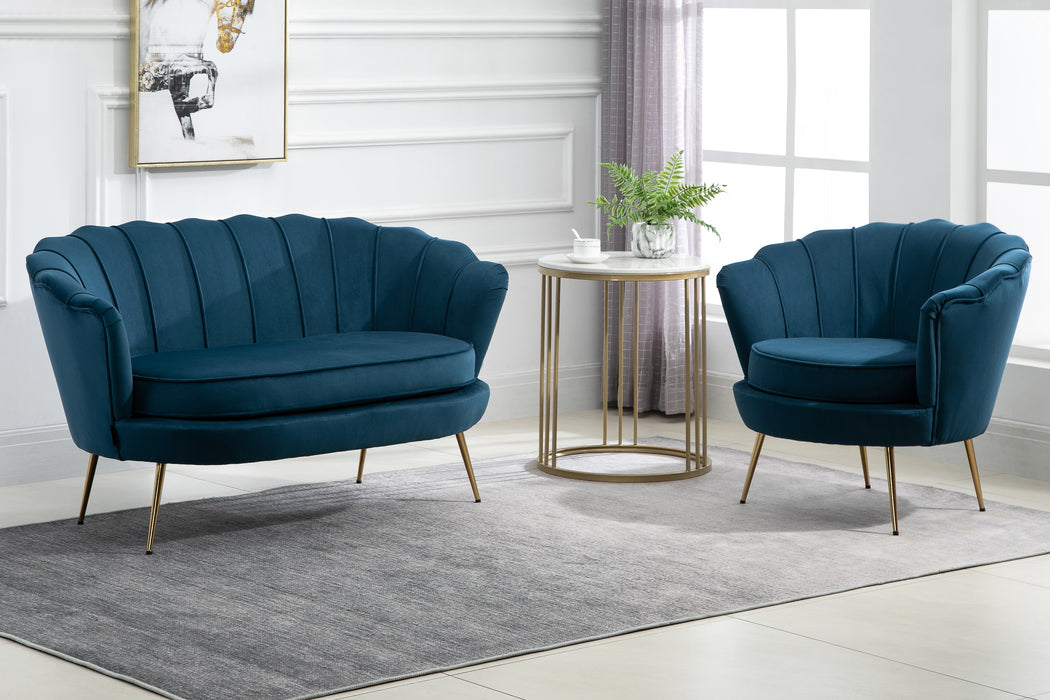 Birlea Ariel 2 Seater Sofa Blue