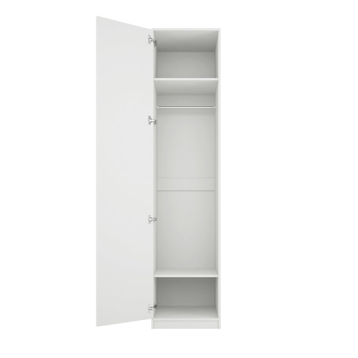 Austen White Single Wardrobe