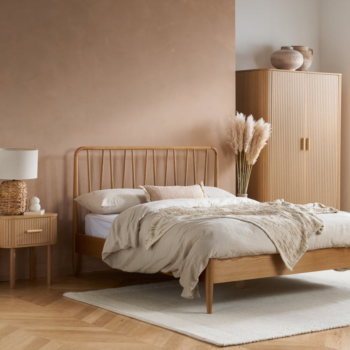 Birlea Axel 1 Drawer Fluted Bedside