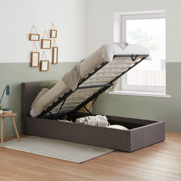 Birlea Berlin Single Ottoman Bed Grey