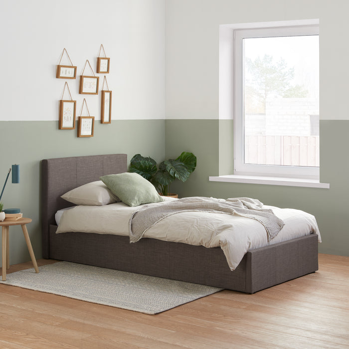 Birlea Berlin Single Ottoman Bed Grey