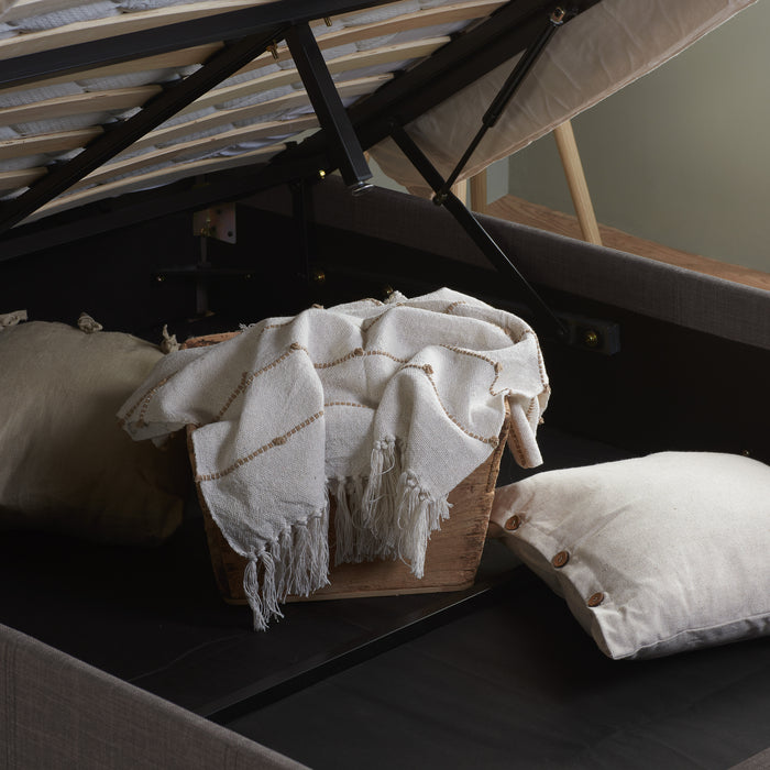 Birlea Berlin King Ottoman Bed Grey