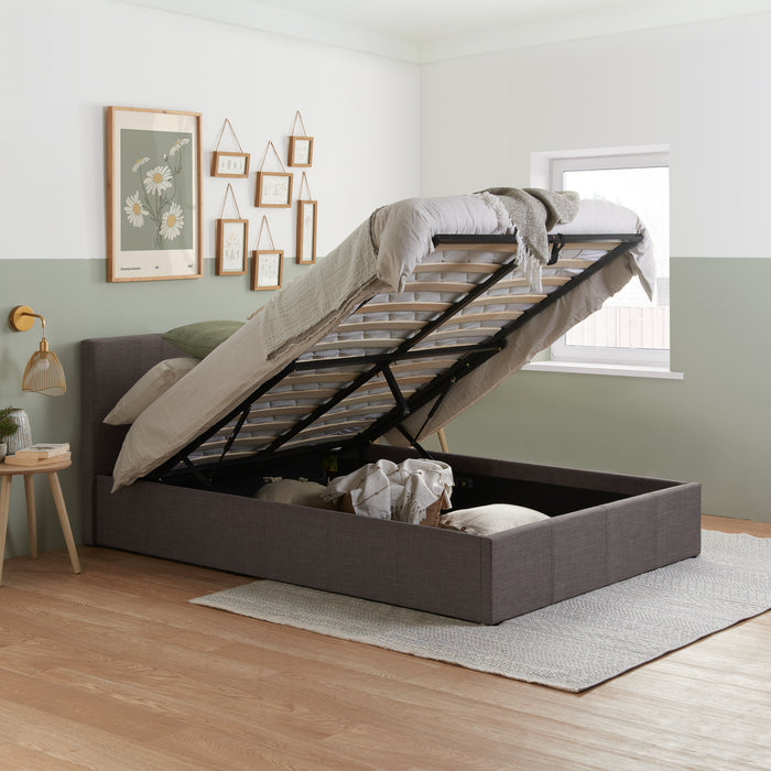 Birlea Berlin King Ottoman Bed Grey
