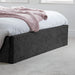 Birlea Berlin Small Double Ottoman Bed Black Crushed Velvet