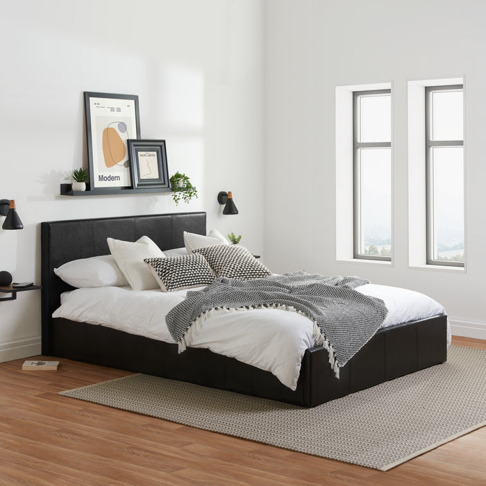 Birlea Berlin King Ottoman Bed Black