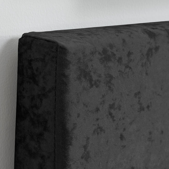 Birlea Berlin Single Ottoman Bed Black Crushed Velvet