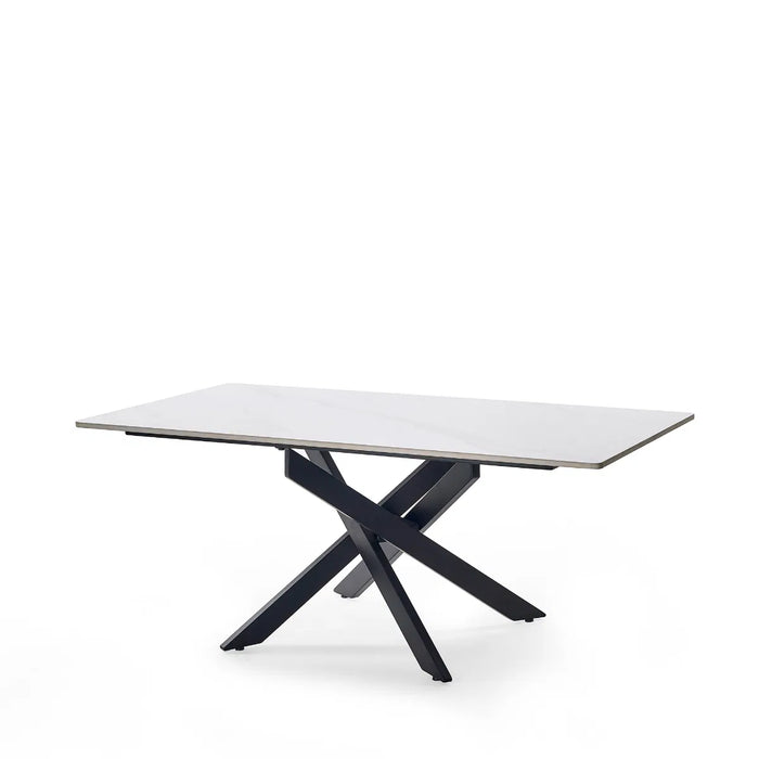 BRADLEY WHITE MARBLE COFFEE TABLE