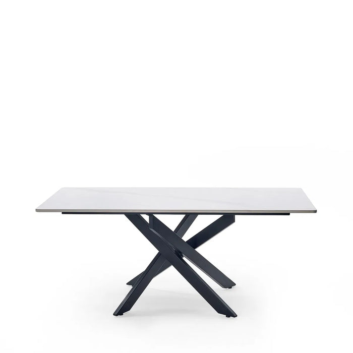 BRADLEY WHITE MARBLE COFFEE TABLE