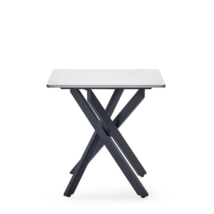 BRADLEY WHITE MARBLE LAMP TABLE