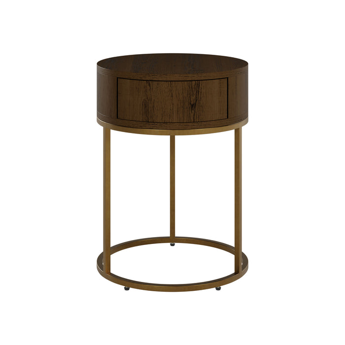 Hampton Bedside | Round Wooden