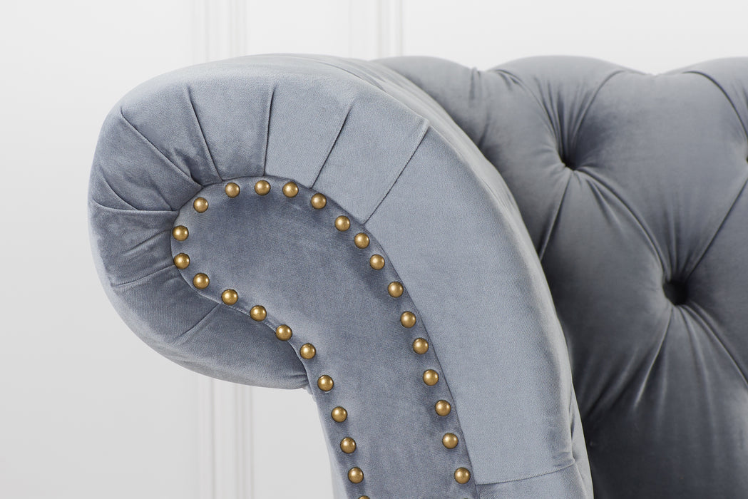 Birlea Chester 2 Seater Sofa Grey