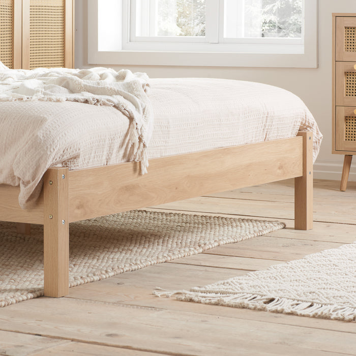 Birlea Croxley King Rattan Bed Oak