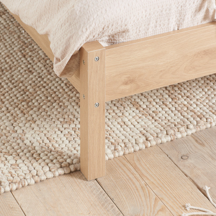 Birlea Croxley King Rattan Bed Oak