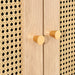 Birlea Croxley 2 Door 1 Drawer Rattan Wardrobe Black