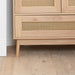 Birlea Croxley 2 Door 1 Drawer Rattan Wardrobe Oak