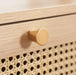 Birlea Croxley 1 Drawer Rattan Bedside Oak