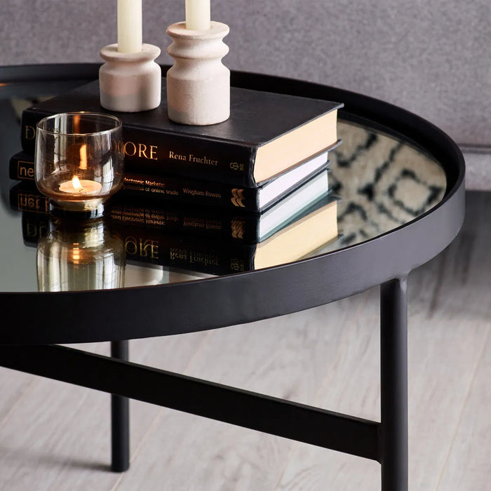 FRANKI MIRROR GLASS COFFEE TABLE