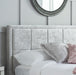 Birlea Hannover Small Double Bed Steel Crushed Velvet