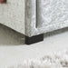 Birlea Hannover Small Double Bed Steel Crushed Velvet