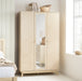 Birlea Herringford 3 Door  Wardrobe With Mirror