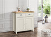 Birlea Highgate 2 Door 2 Drawer Sideboard Cream & Oak