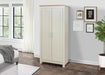Birlea Highgate 2 Door Wardrobe Cream & Oak