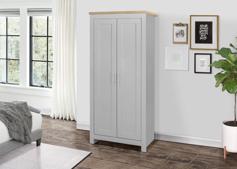 Birlea Highgate 2 Door Wardrobe Grey & Oak