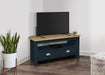Birlea Highgate Corner TV Unit Navy Blue & Oak