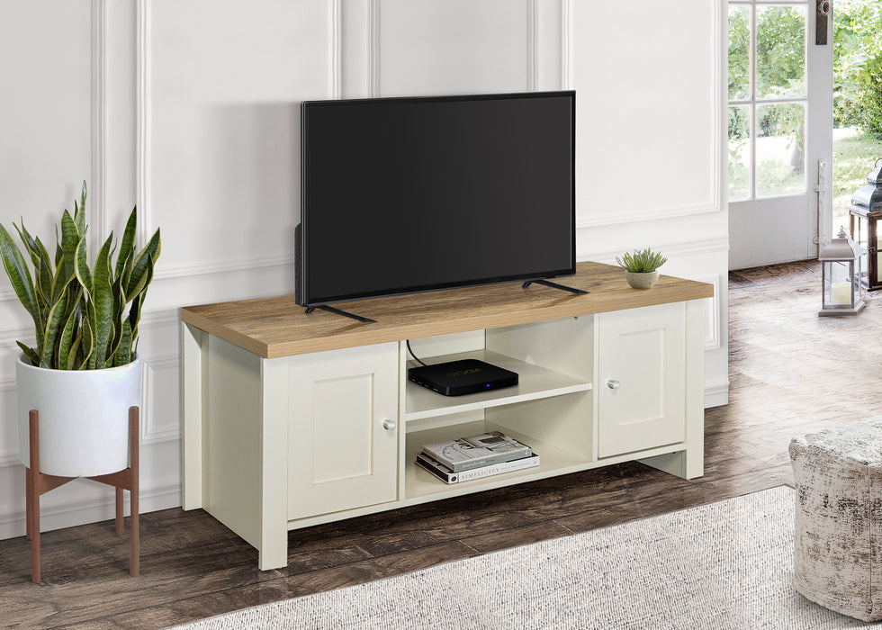Birlea Highgate Large TV Unit Cream & Oak
