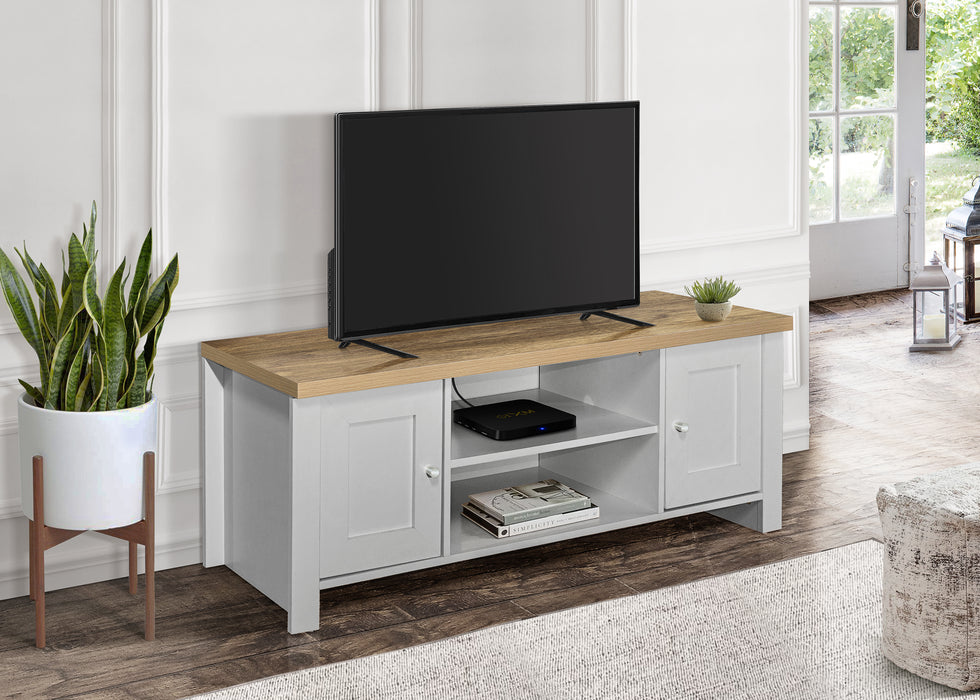 Birlea Highgate Large TV Unit Grey & Oak