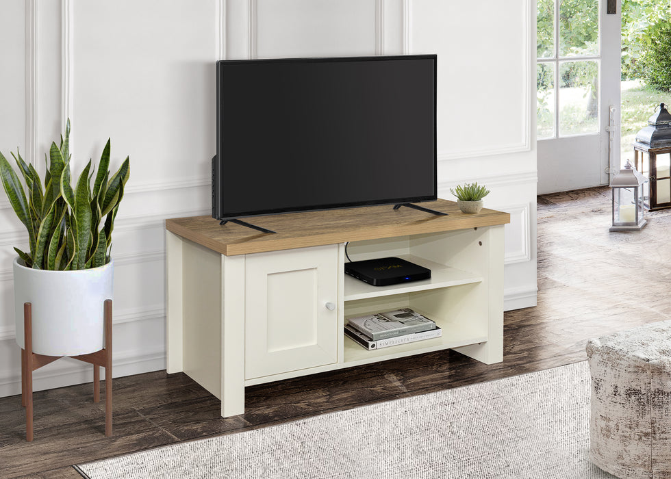 Birlea Highgate Small TV Unit Cream & Oak
