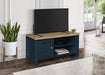 Birlea Highgate Small TV Unit Navy Blue & Oak