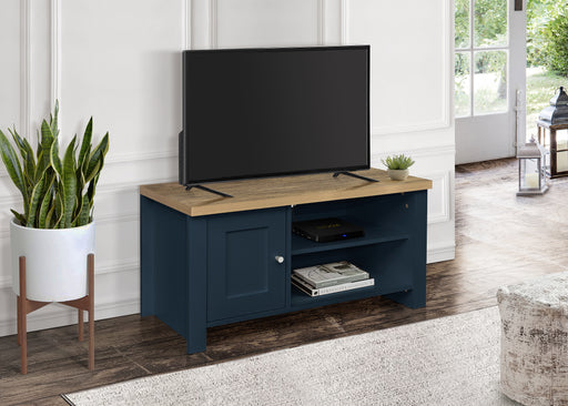 Birlea Highgate Small TV Unit Navy Blue & Oak