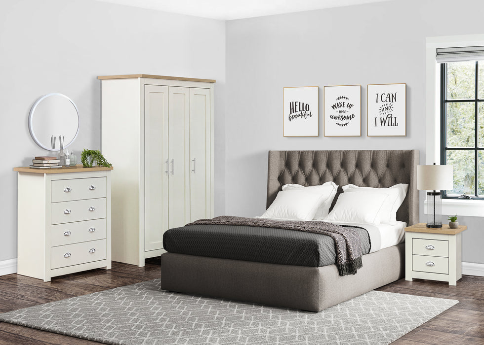 Birlea Highgate 3 Door Wardrobe Cream & Oak