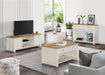 Birlea Highgate 2 Drawer Coffee Table Cream & Oak