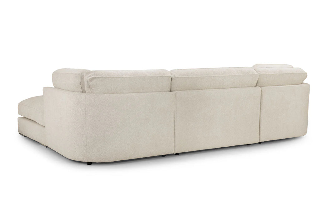 Inga Fullback Beige U Shape Corner Sofa