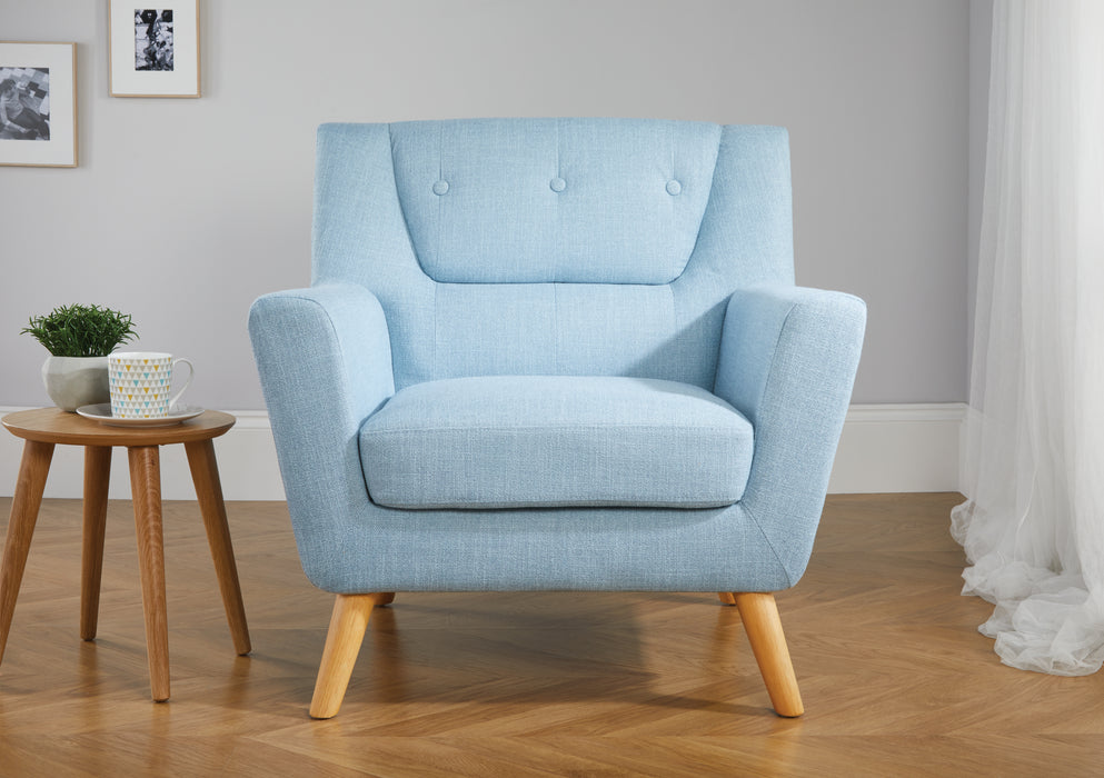 Birlea Lambeth Chair Duck Egg Blue