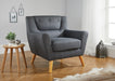 Birlea Lambeth Chair Grey