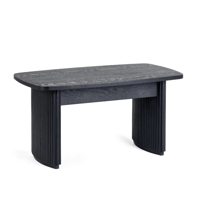 LOUIS BLACK FLUTED COMPACT COFFEE TABLE