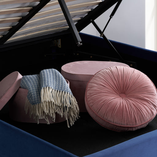 Birlea Loxley Small Double Ottoman Bed Blue